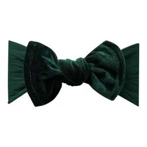 Baby Bling VELVET KNOT--Forest Green