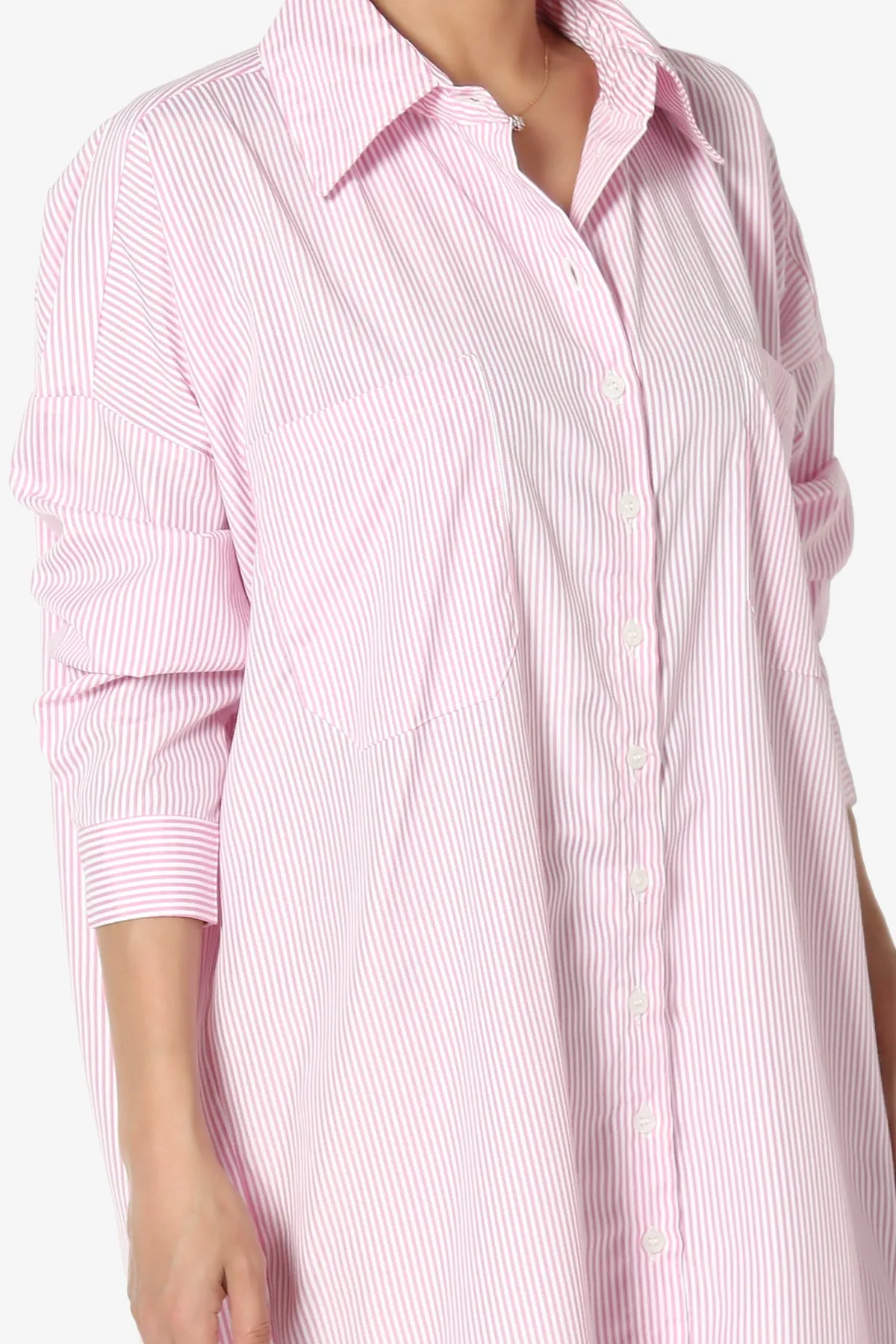 Barona Striped Maxi Dress Shirt