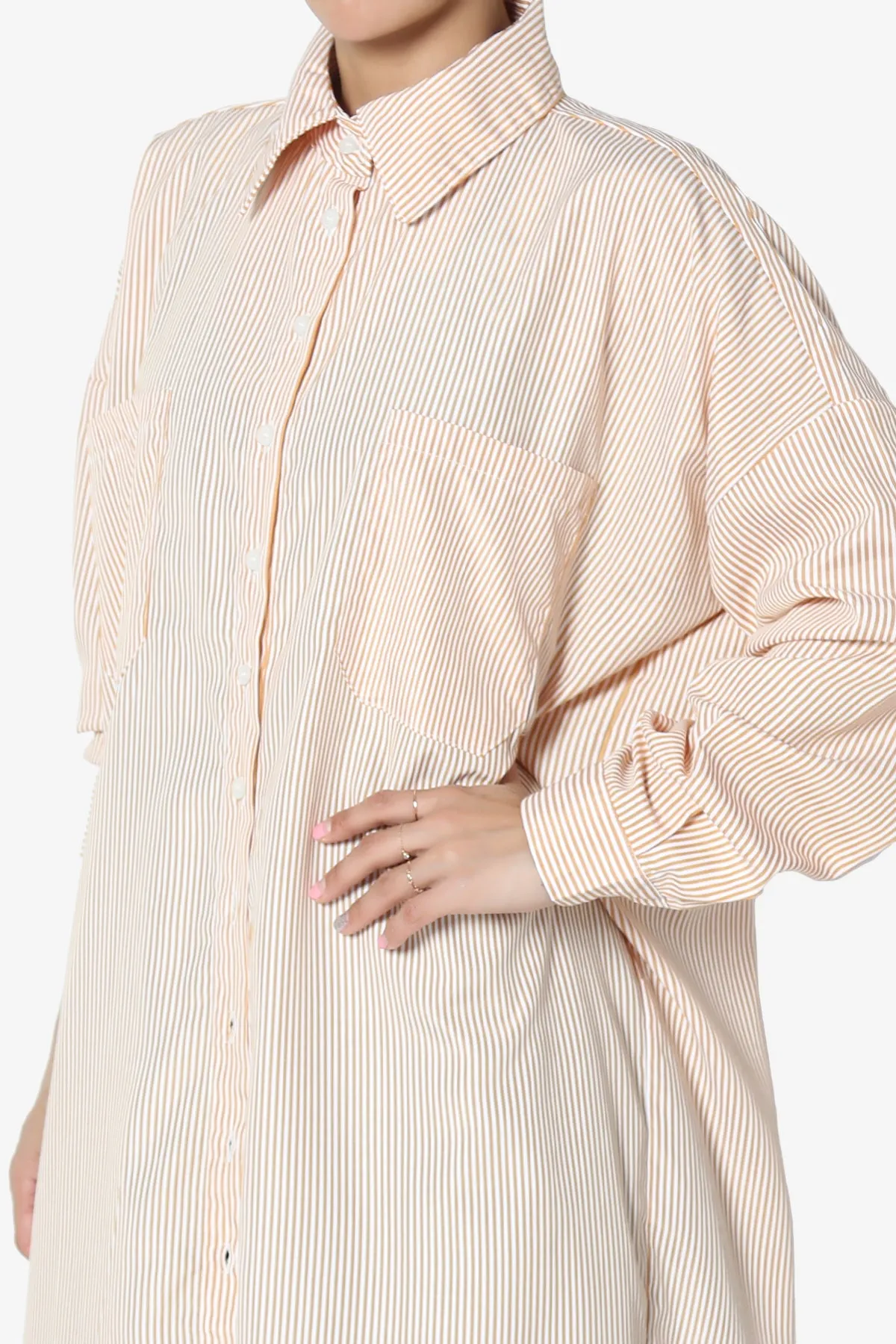 Barona Striped Maxi Dress Shirt