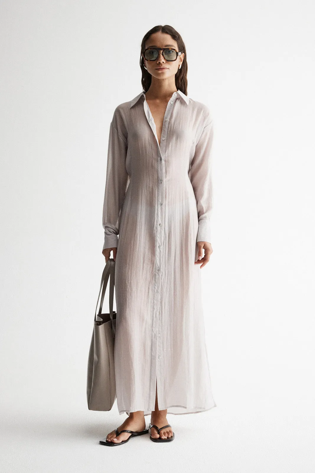 Bodhi Shirt Dress Silver