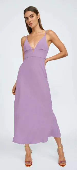 BY JOHNNY Iris Midi Dress Iris Purple