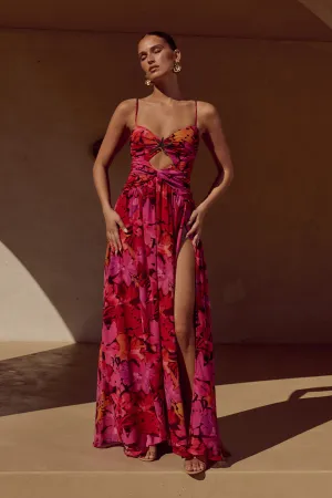 CAMILLE MAXI DRESS - ROMANCE PRINT