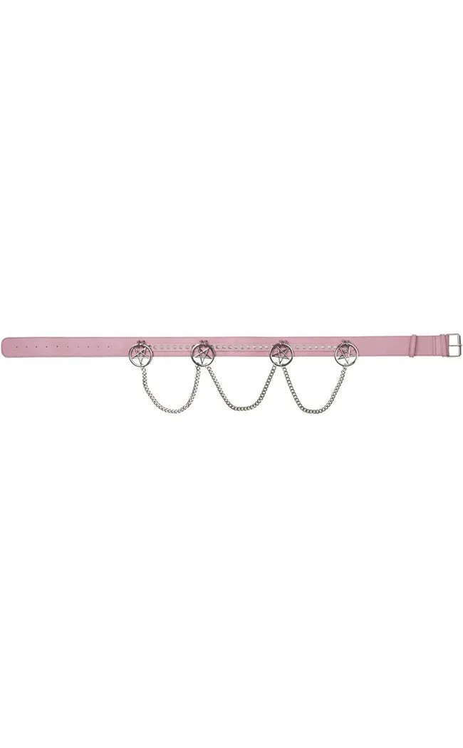 Curses Belt | Pastel Pink