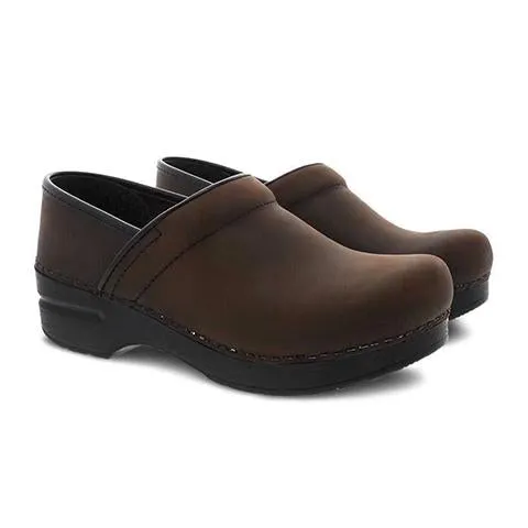 Dansko Professional Clog (Women) - Antique Brown/Black