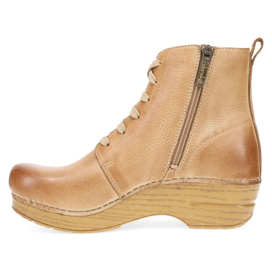 Dansko Sigourney Honey Distressed Boot