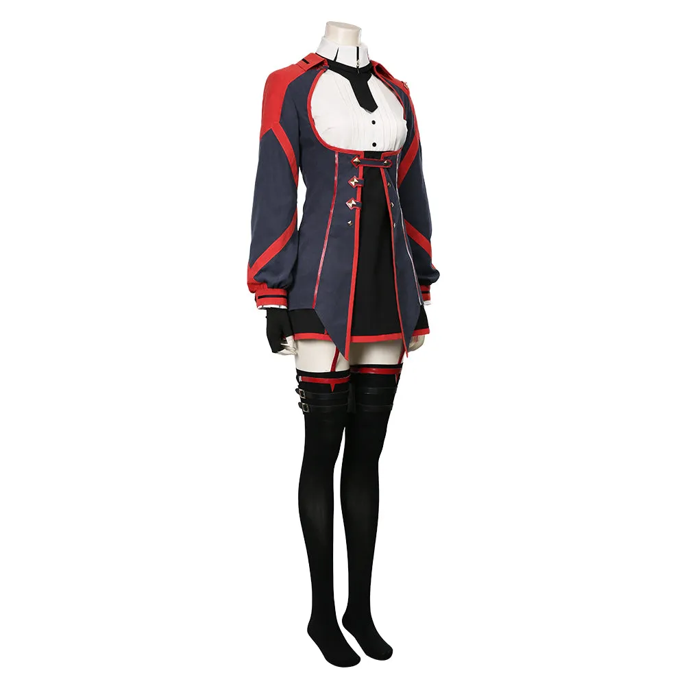 Demon King Academy-Sasha Necron Women Dress Outfit Halloween Carnival Suit Cosplay Costume