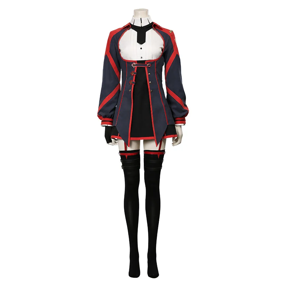 Demon King Academy-Sasha Necron Women Dress Outfit Halloween Carnival Suit Cosplay Costume