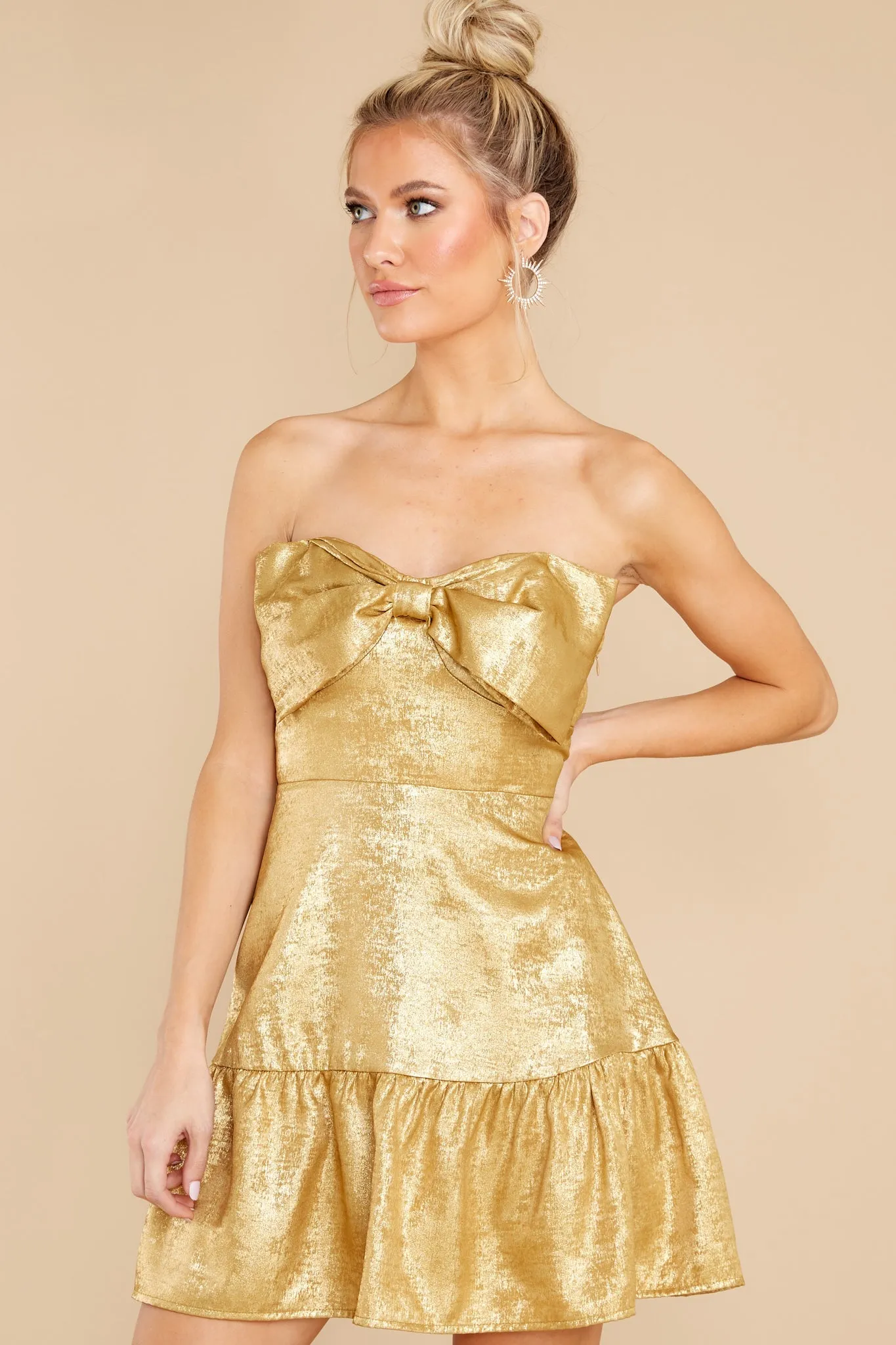 Fun And Festive Gold Dress