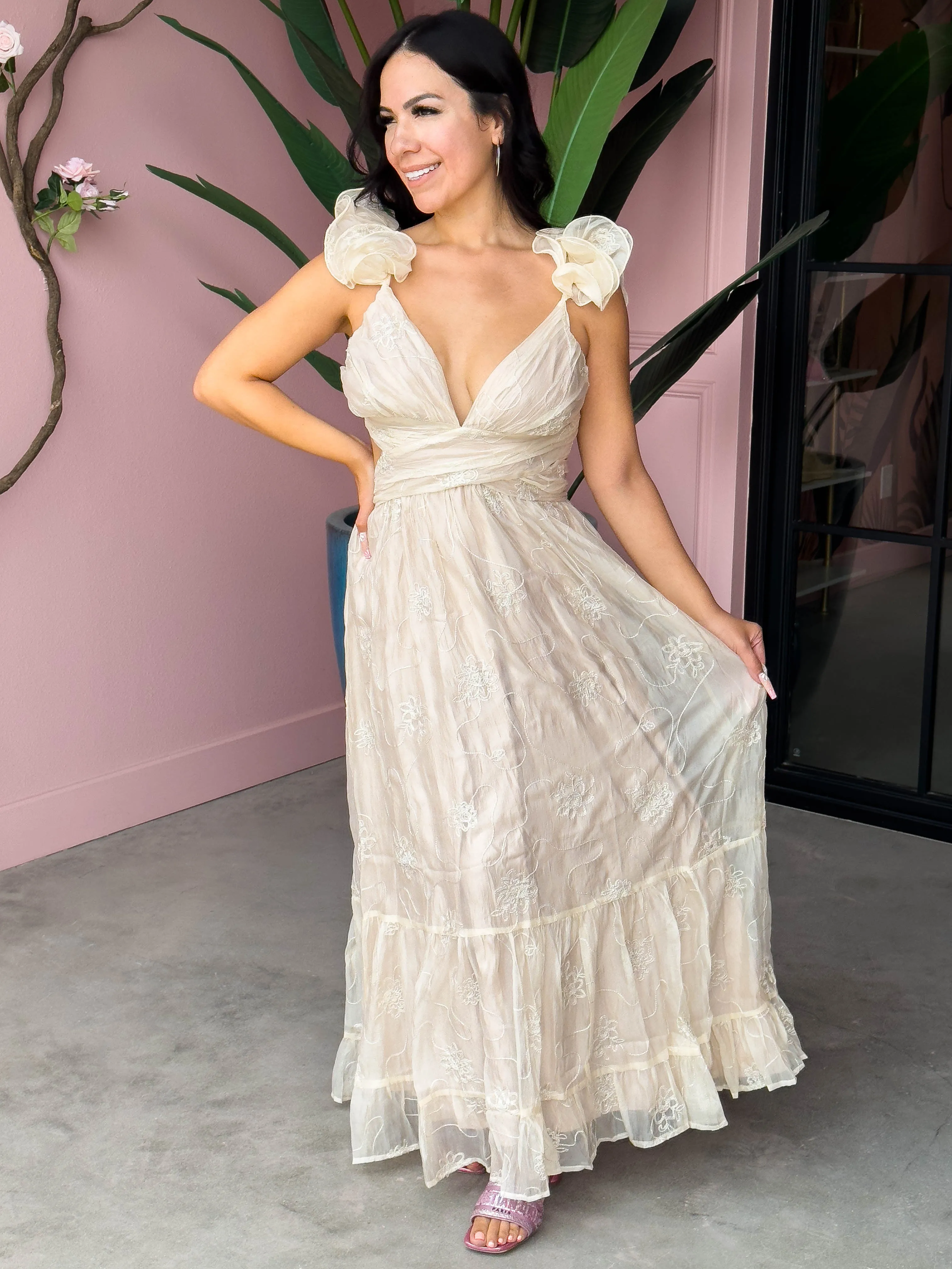 Glamfox - Bella Champagne Dress