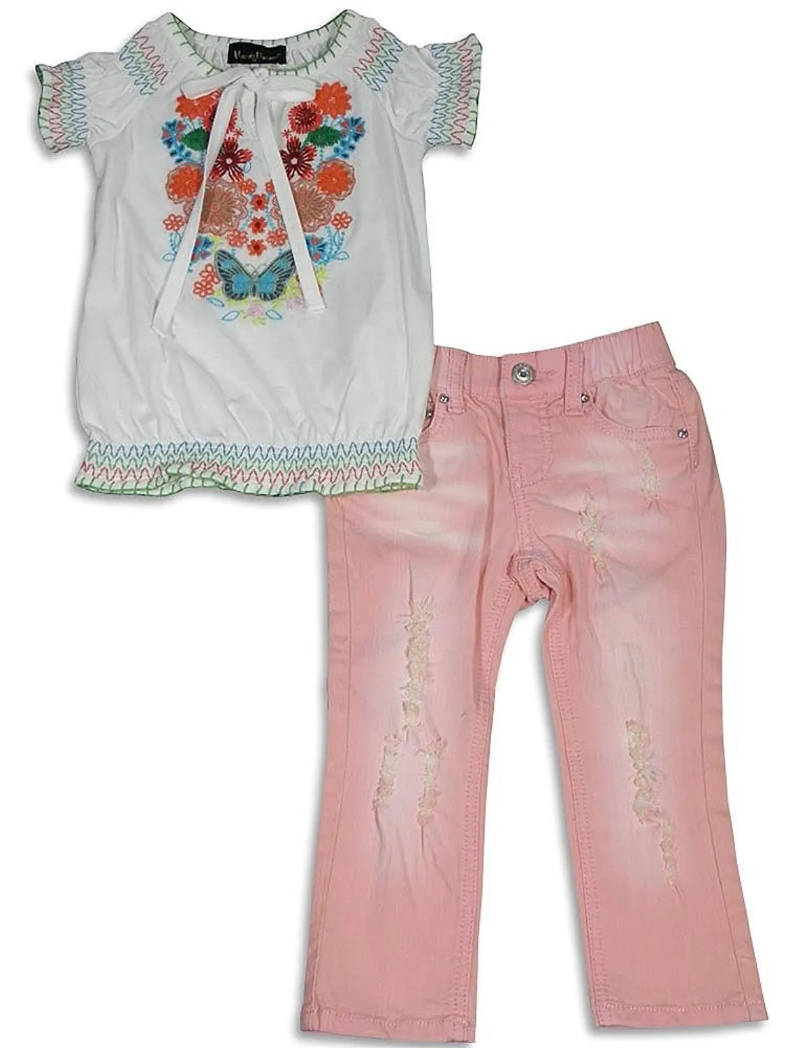 Hannah Banana by Sara Sara - Little Girls' Short Sleeve Legging and Pant Sets