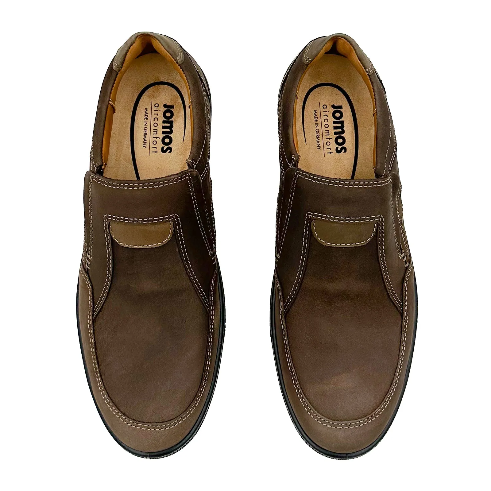 Jomos Ariva Slip On (Men) - Chocolate/Asphalt