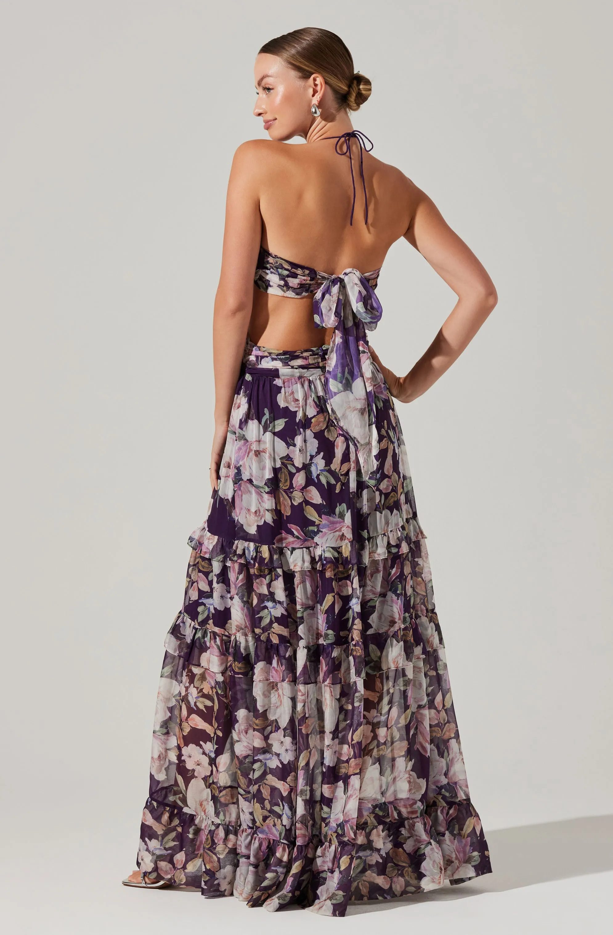 Kitsune Floral Maxi Dress