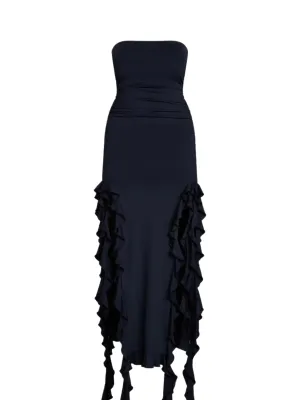 Lisa Strapless Ruffle Dress