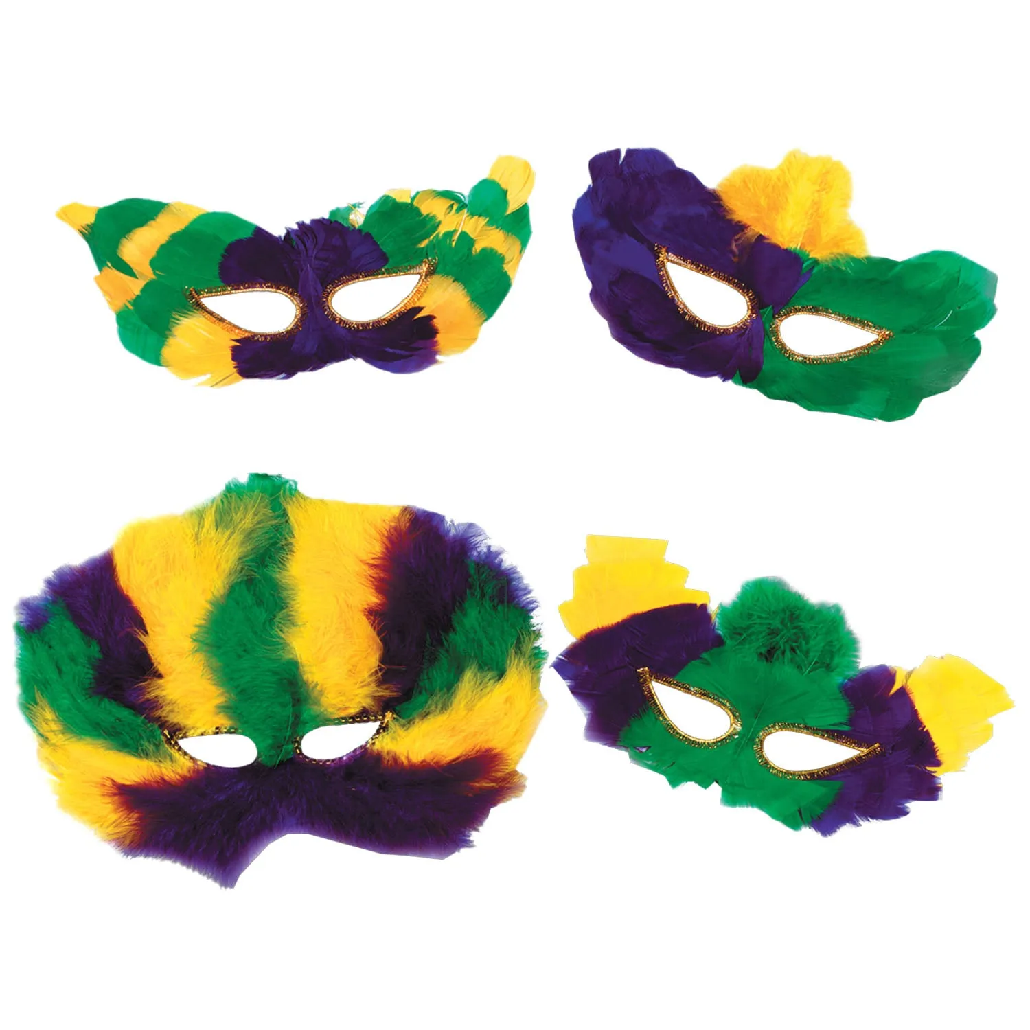 Mardi Gras Masks Assorted Designs Each