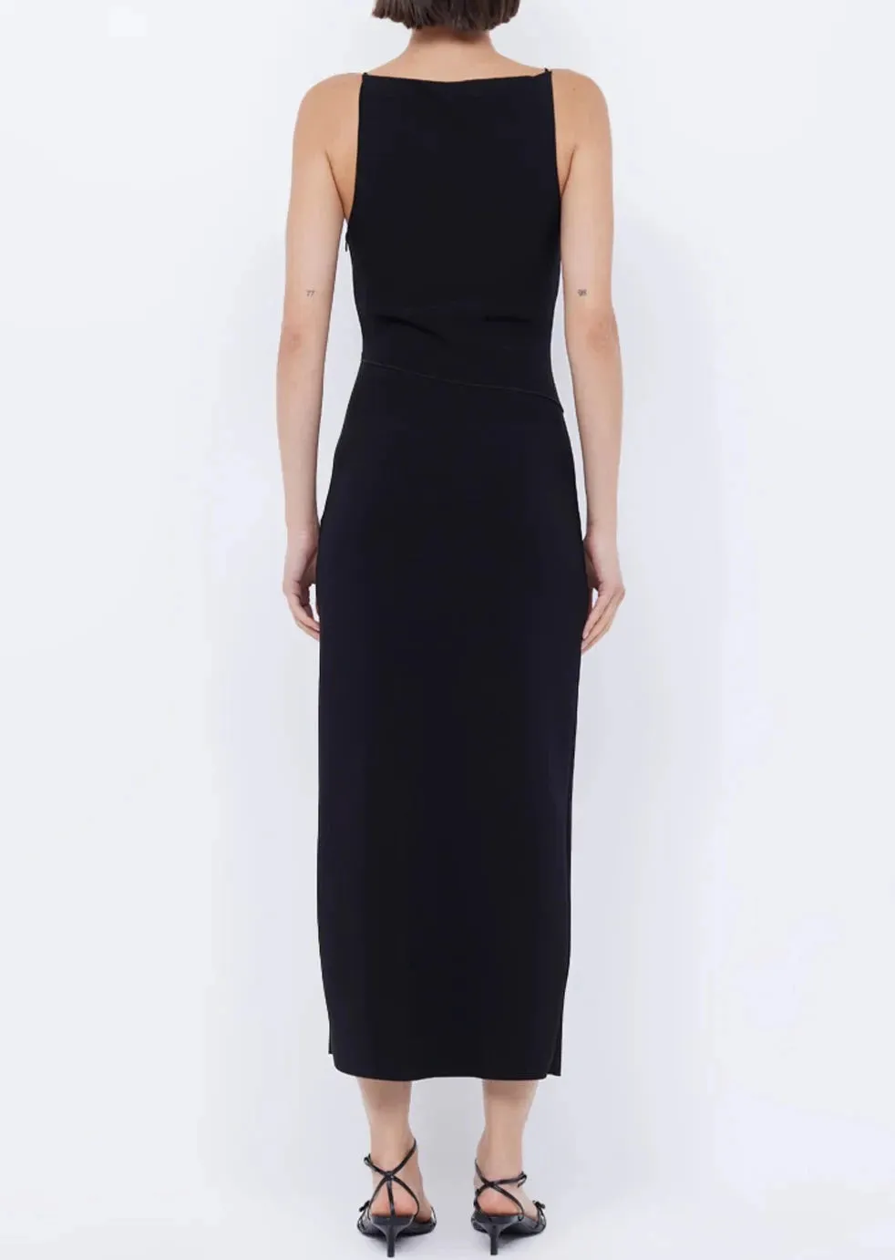 Marielle Split Dress - Black