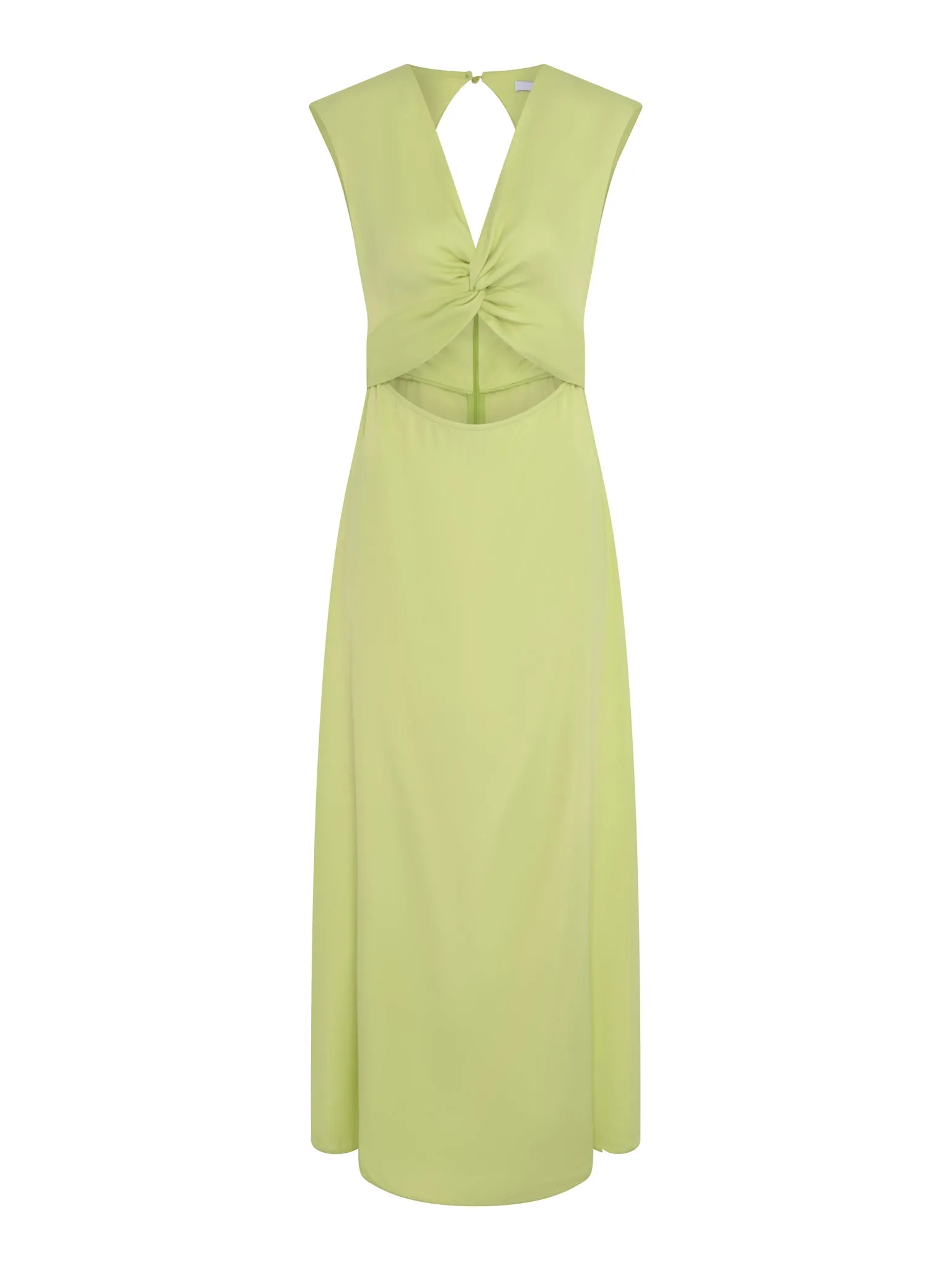 Marin Twist Front Dress in Lime