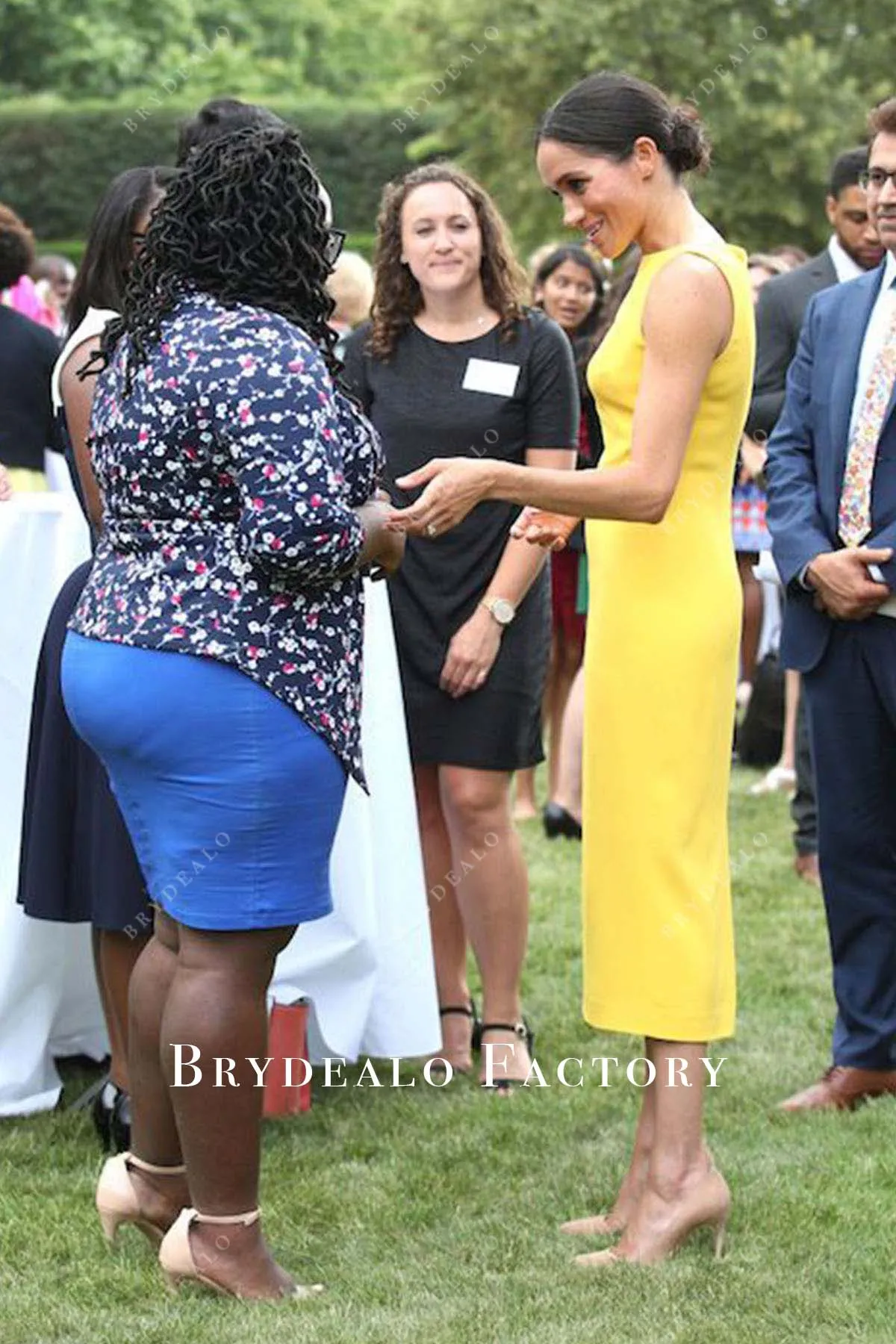 Meghan Markle Yellow Dress Commonwealth Youth Challenge Reception 2018