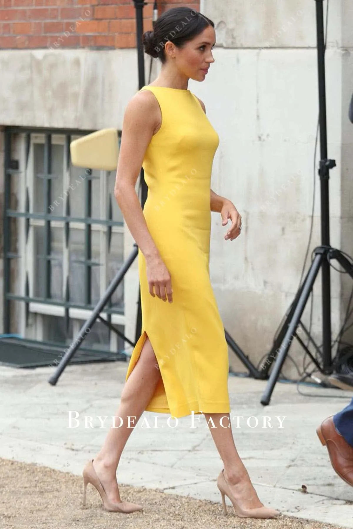 Meghan Markle Yellow Dress Commonwealth Youth Challenge Reception 2018