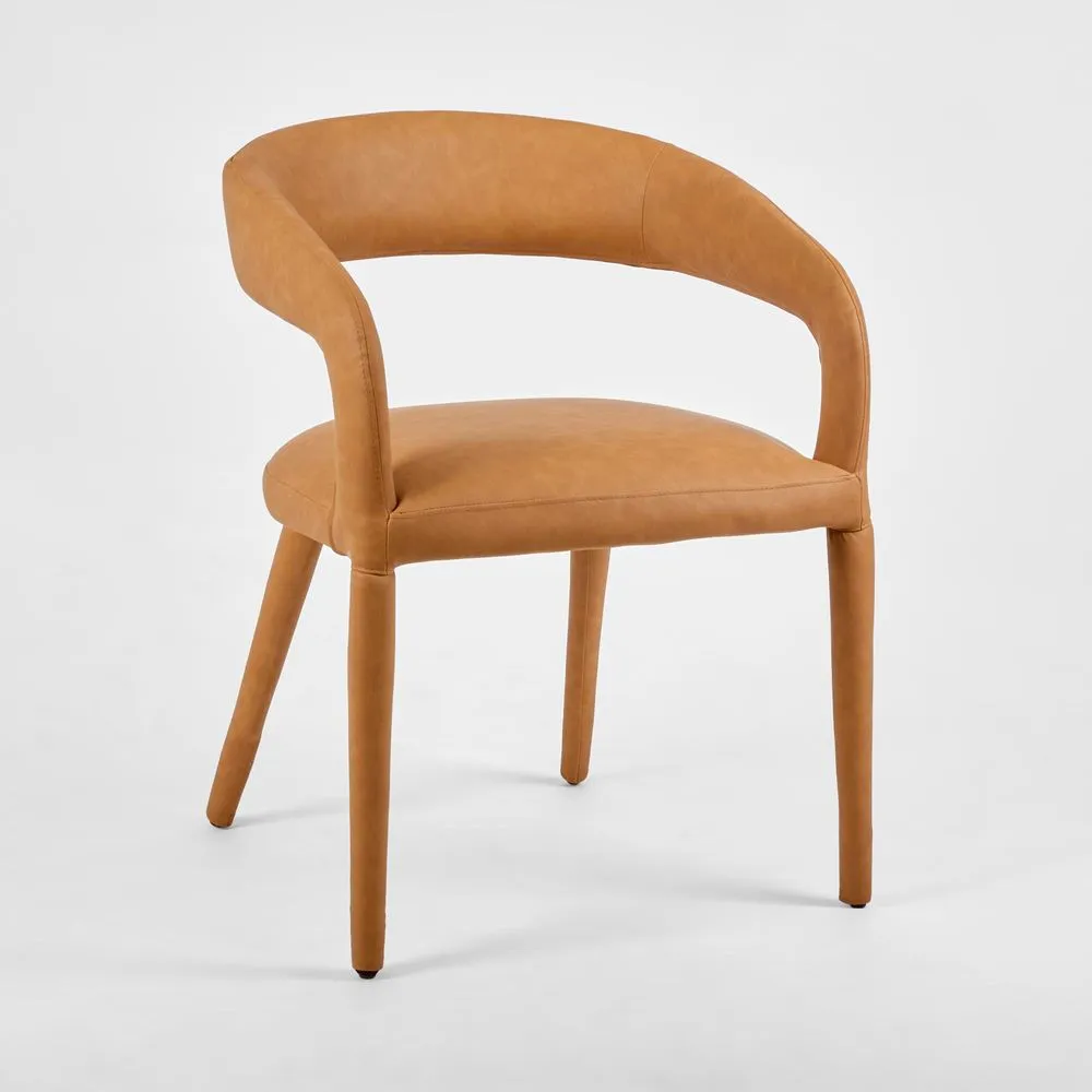 Nolan Dining Chair Tan PU