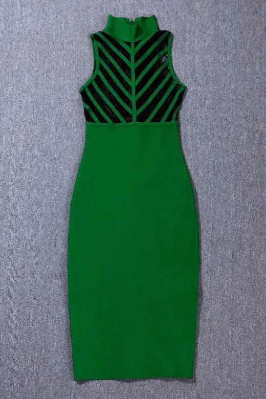 Paige Bodycon Dress - Emerald Green