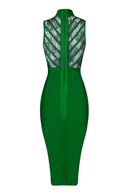 Paige Bodycon Dress - Emerald Green