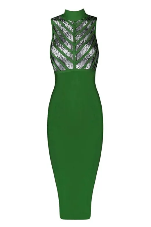 Paige Bodycon Dress - Emerald Green