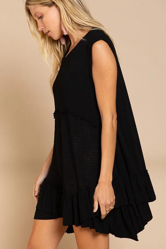 Sleeveless Ruffle Hem Dress *Online Only*