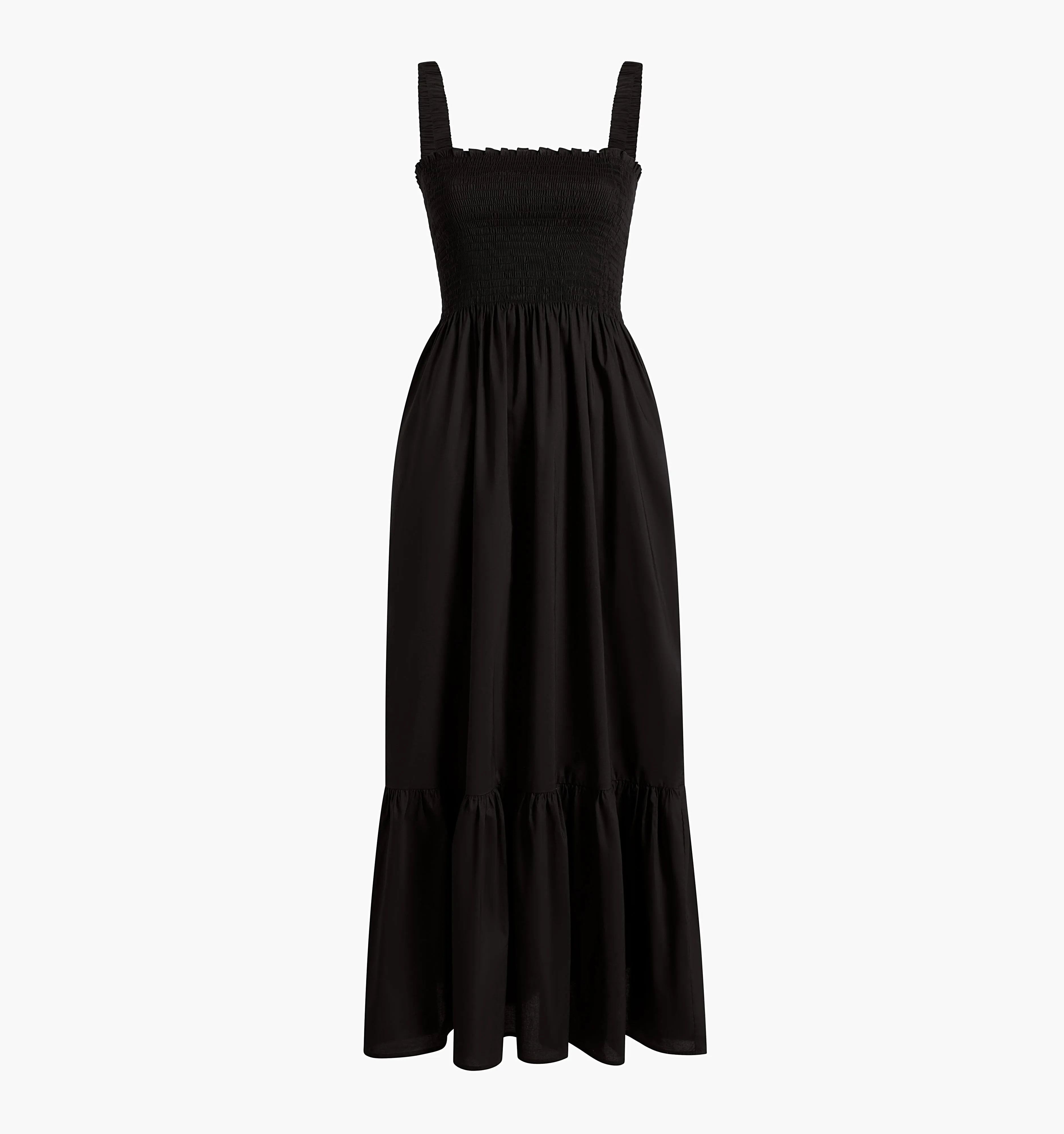 The Anjuli Nap Dress - Black Cotton