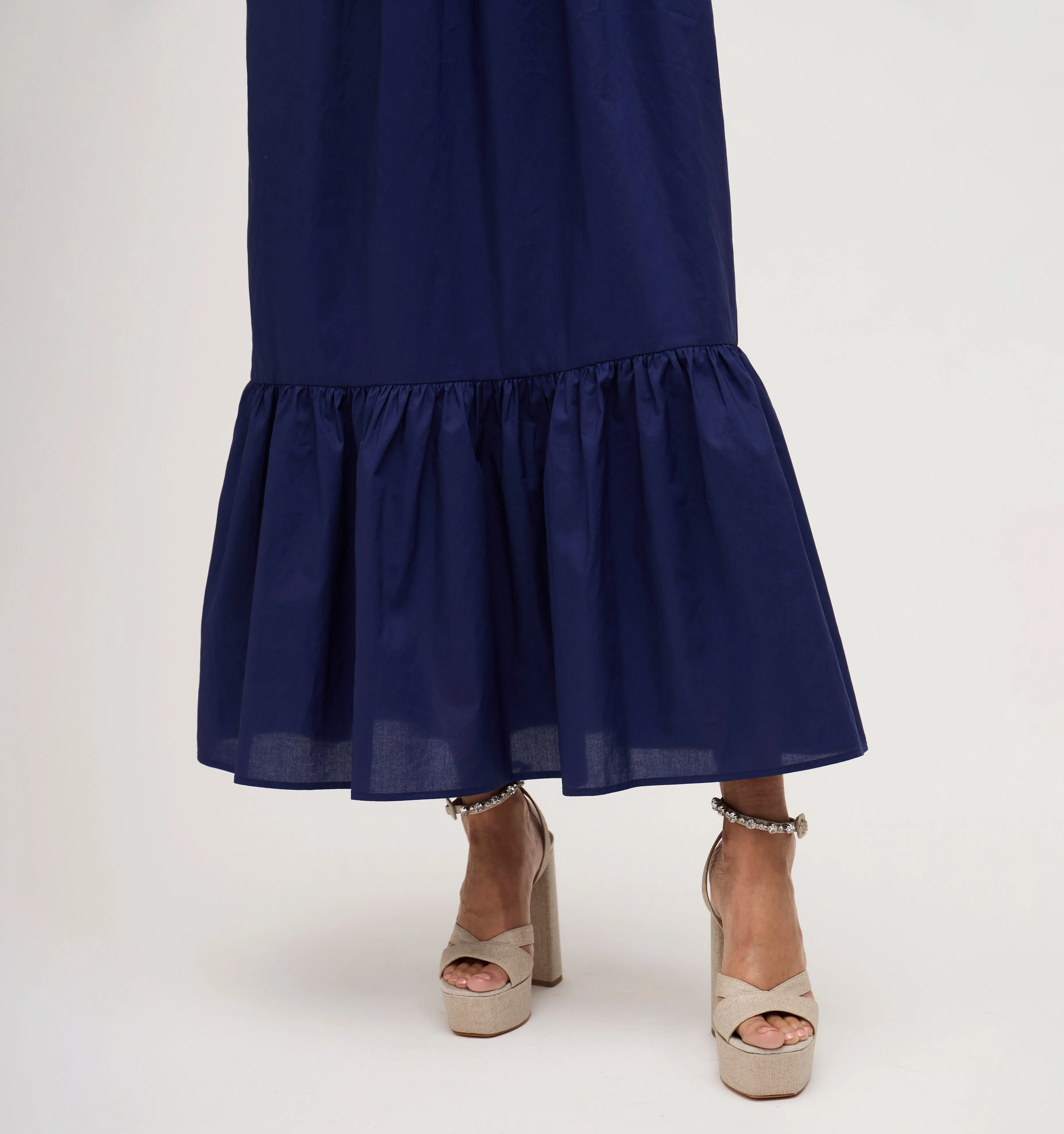 The Anjuli Nap Dress - Navy Cotton