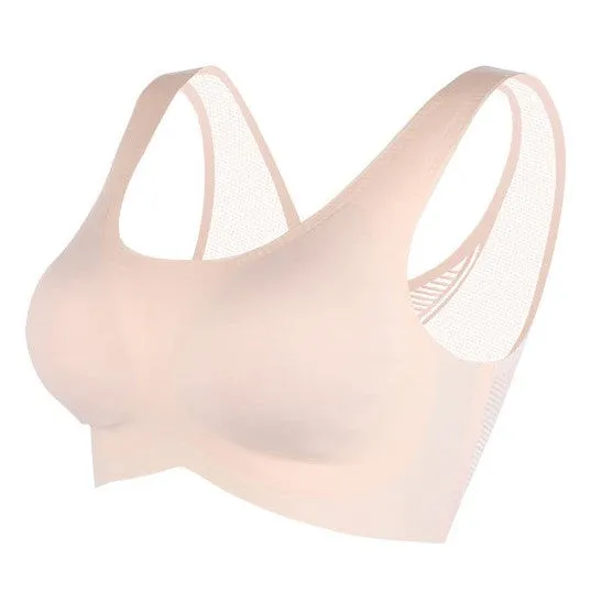 Wireless Comfortable Pull On Bra for Women - Everyday Seamless No Wire Lounge Bralette #11992