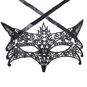 Women Lace Sexy Elegant Masquerade Ball Party Mask - Black (Style 12)