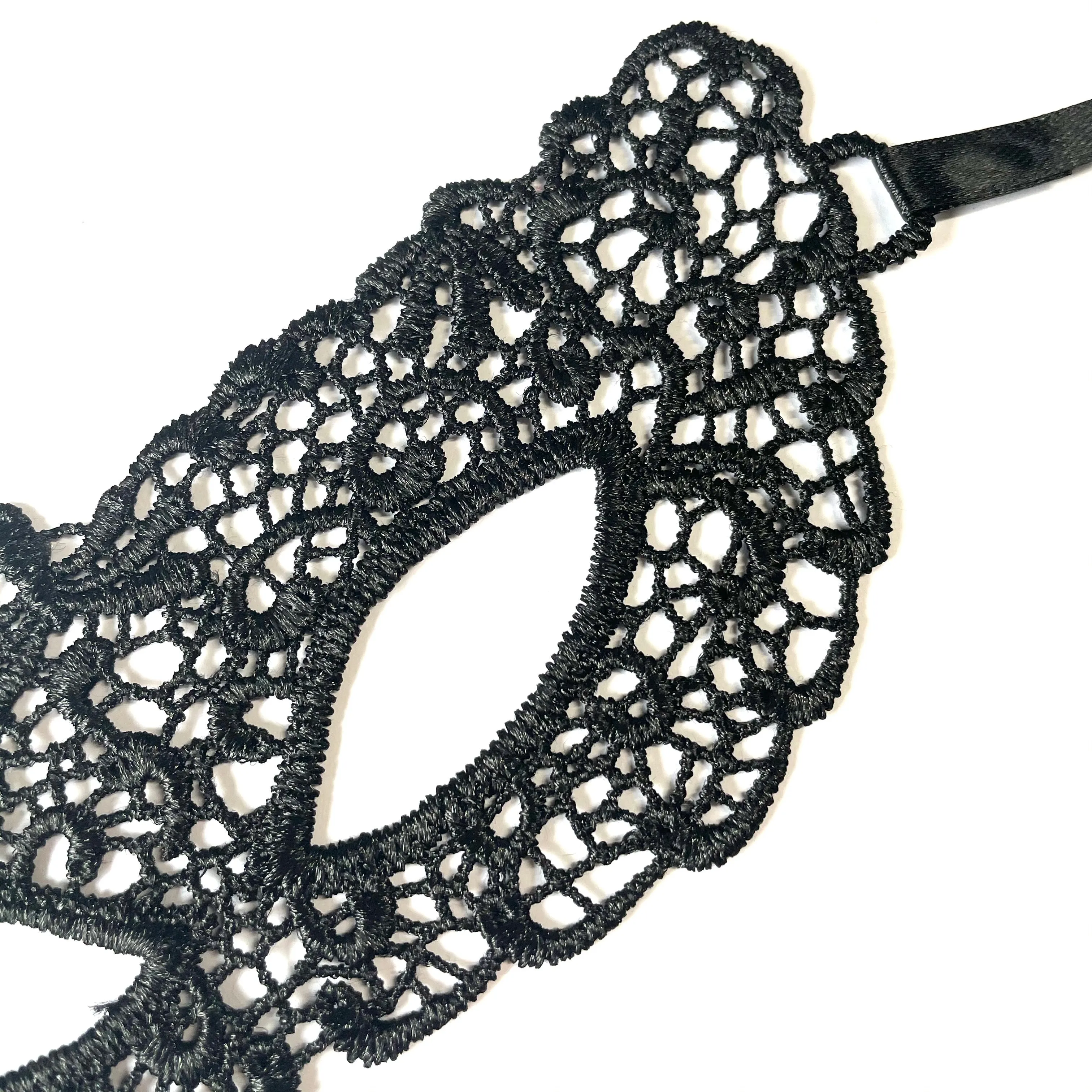 Women Lace Sexy Elegant Masquerade Ball Party Mask - Black (Style 9)