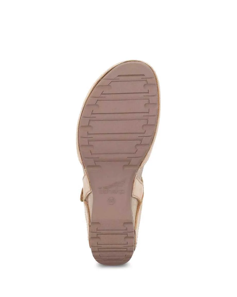 Women's Dansko Tiffani Color: Tan Milled Burnished