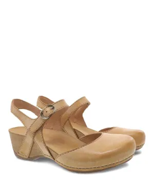 Women's Dansko Tiffani Color: Tan Milled Burnished