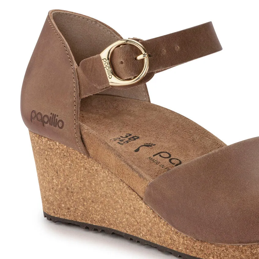 WOMEN'S PAPILLIO BY BIRKENSTOCK MARY WEDGE SANDAL | COGNAC OILED