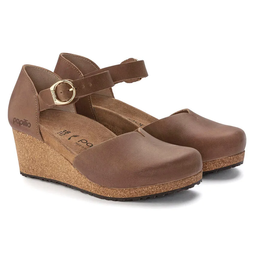 WOMEN'S PAPILLIO BY BIRKENSTOCK MARY WEDGE SANDAL | COGNAC OILED